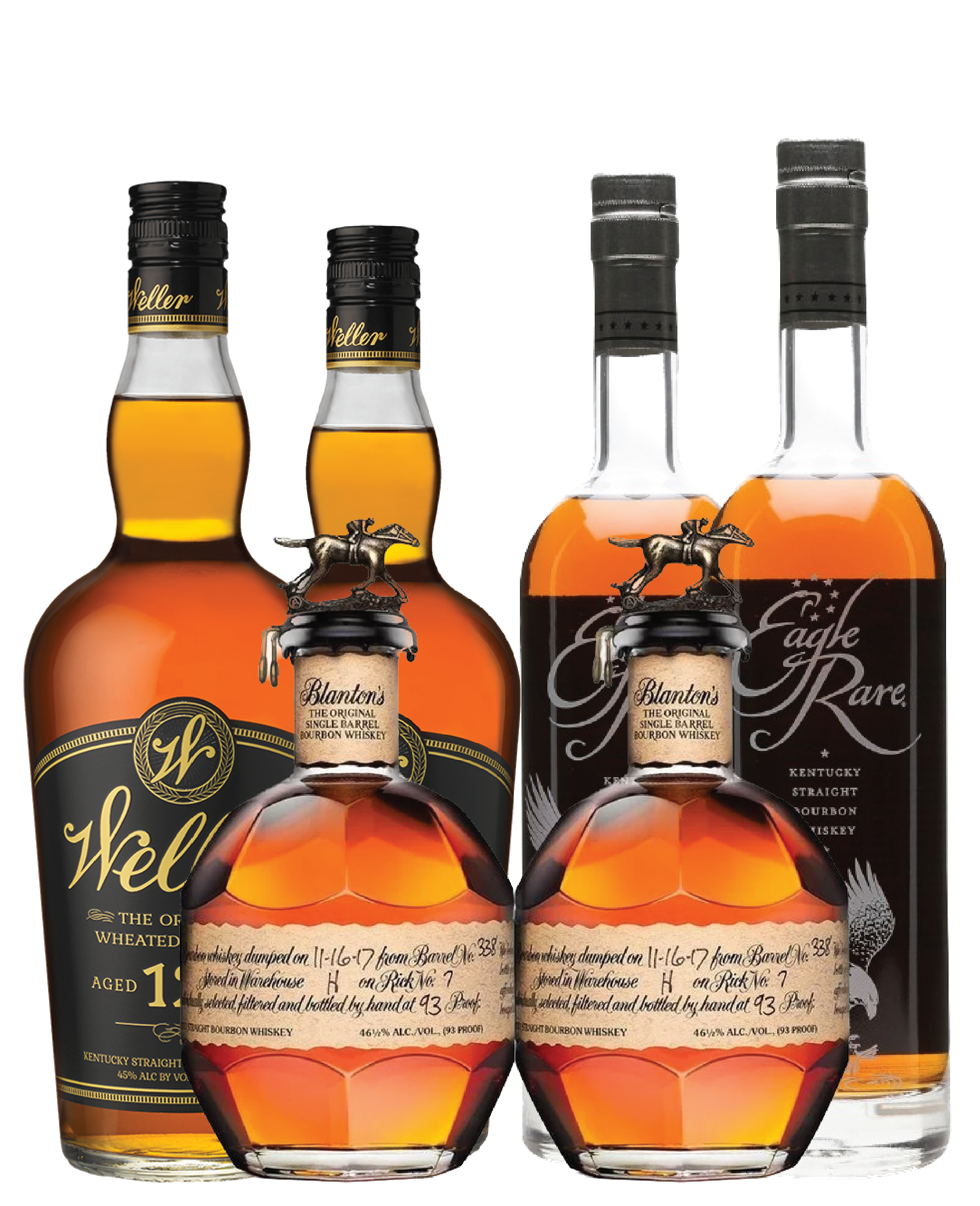 Blanton’s, Eagle Rare & W.L. Weller 12 Bourbon Bundle