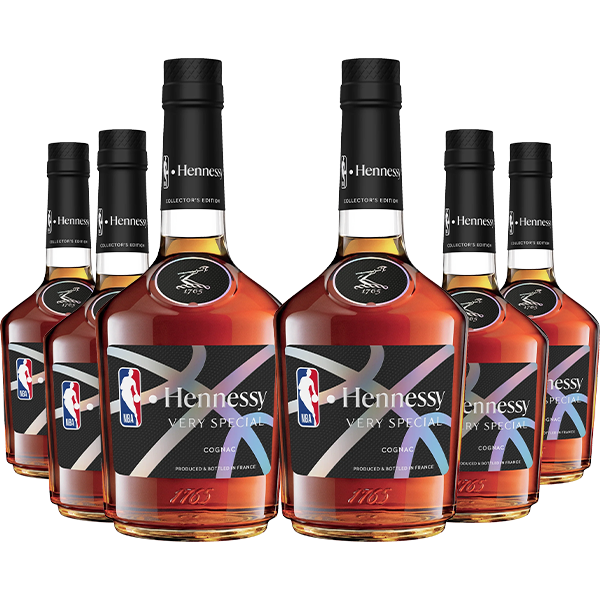 6 bottles of Hennessy VS NBA Limited Edition bundle - Liquor Bar Delivery