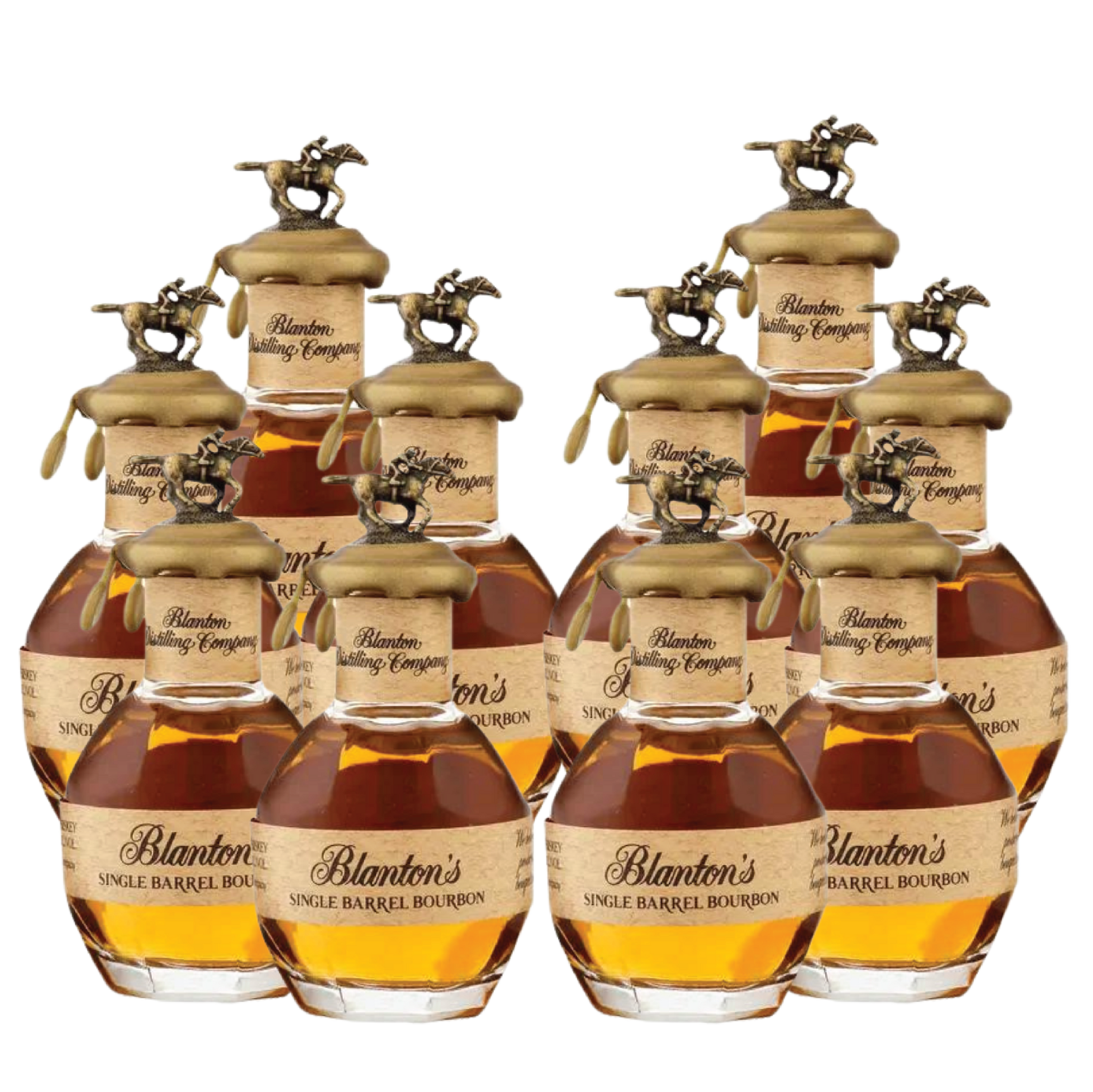 Shop 10 Blanton's Miniature Bourbon 50ml Shot Bundle