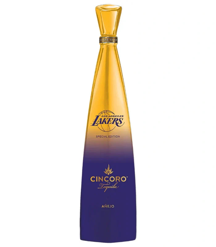 LA Lakers x Cincoro Tequila Anejo - 750ml - Liquor Bar Delivery