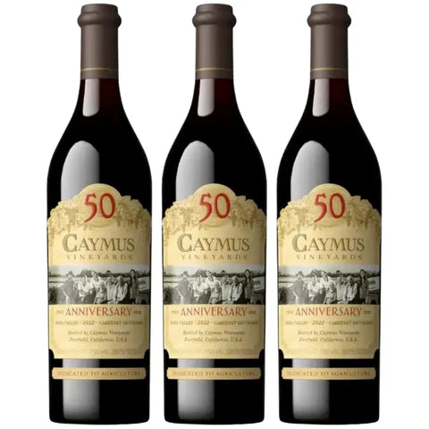 Caymus 50th Anniversary Cabernet Sauvignon 3 Pack