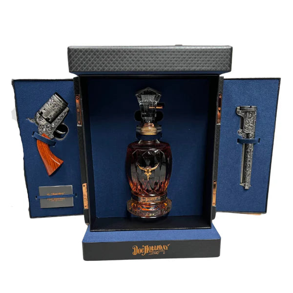 Doc Holliday 10 Year Old Straight Bourbon Whiskey & Revolver Set