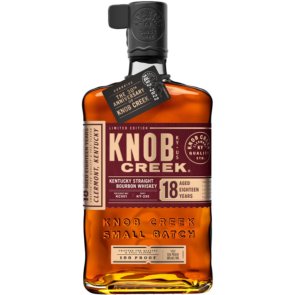 Knob Creek 100 Proof 18 Year Old Kentucky Straight Bourbon Whiskey 750ml - Liquor Bar Delivery