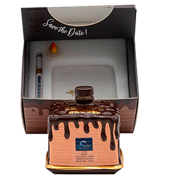 Oceano Azul Square Chocolate La cake Tequila Anejo 750 ml - Liquor Bar Delivery