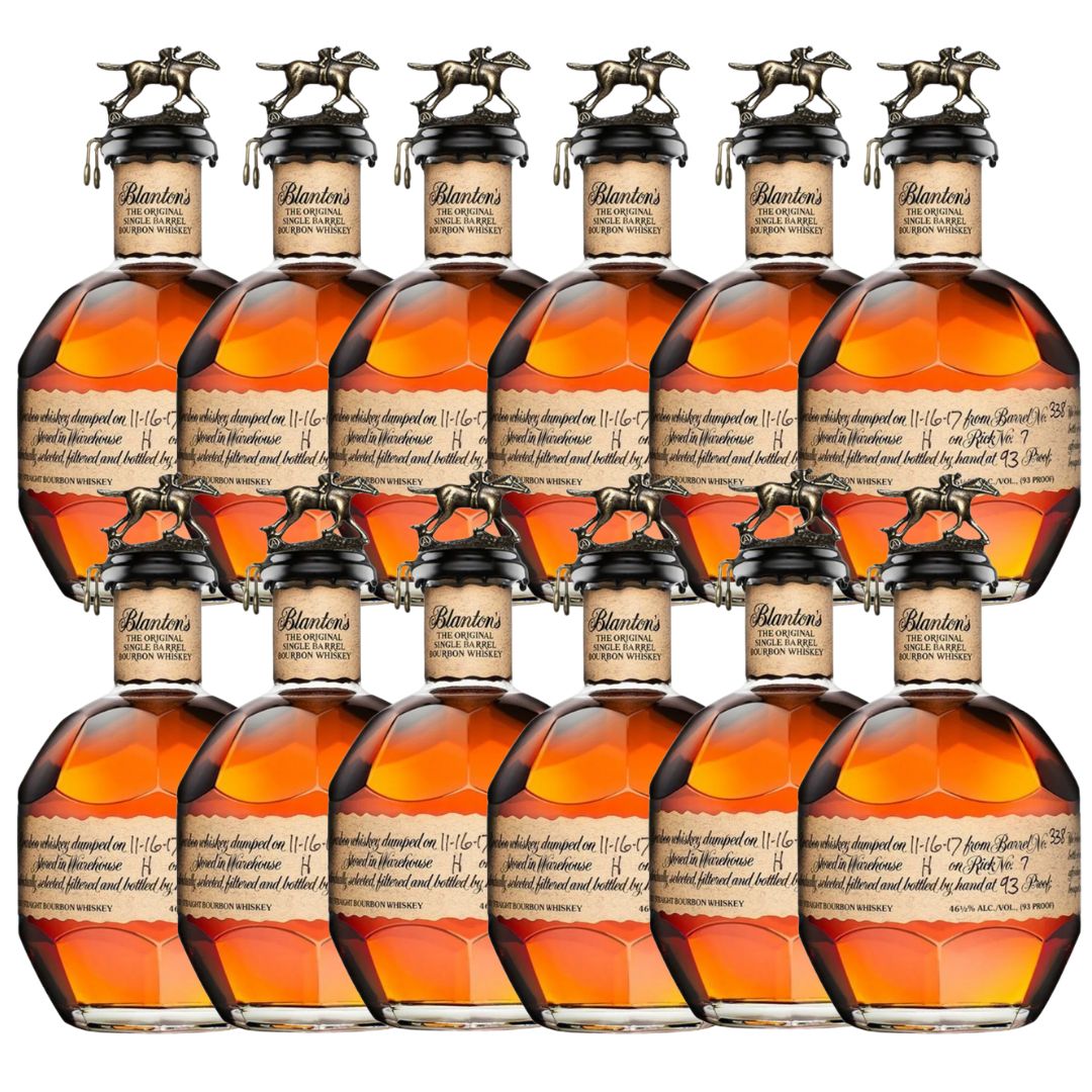 12 Bottles of Blanton's Single Barrel Bundle - 750ml - Liquor Bar Delivery