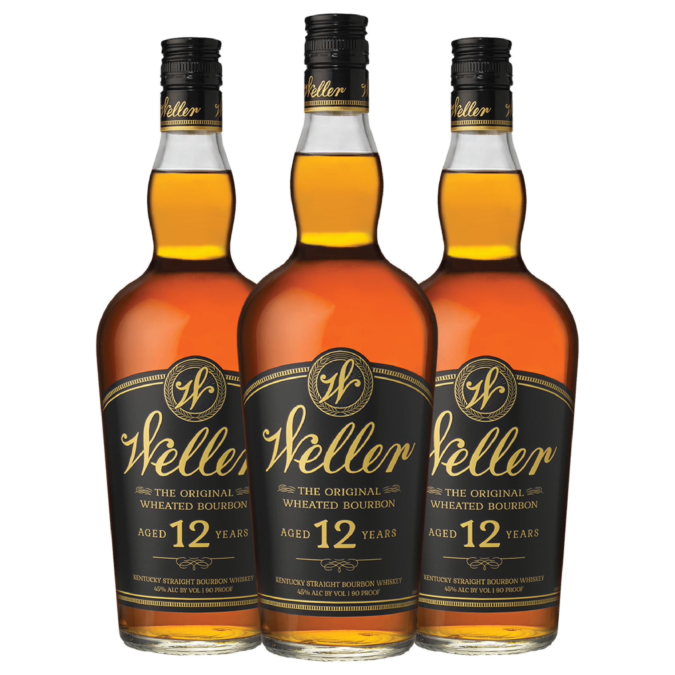 3 W.L. Weller 12 Year Old Bourbon Bundle