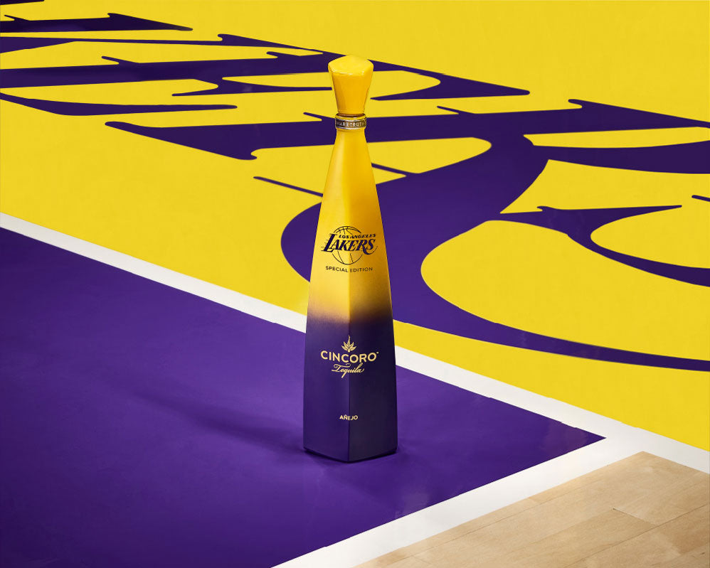 LA Lakers x Cincoro Tequila Anejo - 750ml - Liquor Bar Delivery