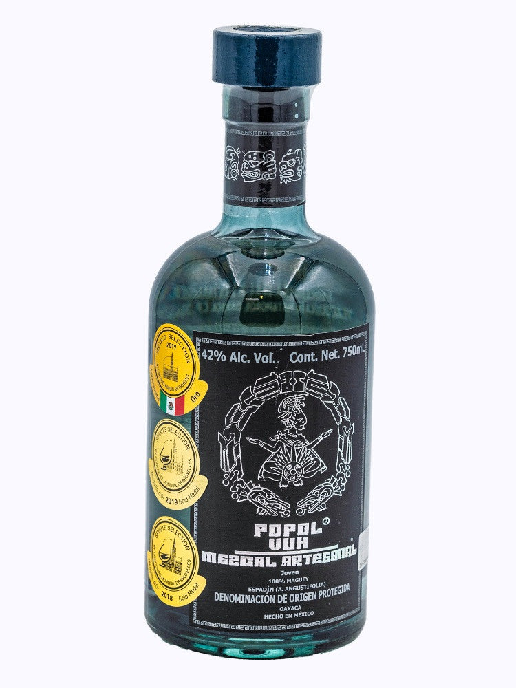 Mezcal Joven Popol Vuh Joven Espadin 750ml