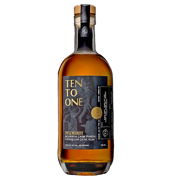 Ten To One x Uncle Nearest Caribbean Dark Rum Bourbon Cask Finish - 750ml - Liquor Bar Delivery