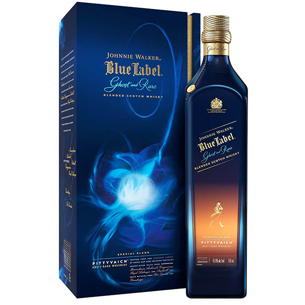 Johnnie Walker Blue Label Ghost and Rare Pittyvaich Blended Scotch