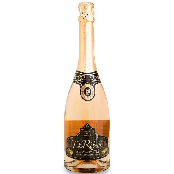 DeRibas Premium Semi Sweet Rose Sparkling Wine - Liquor Bar Delivery