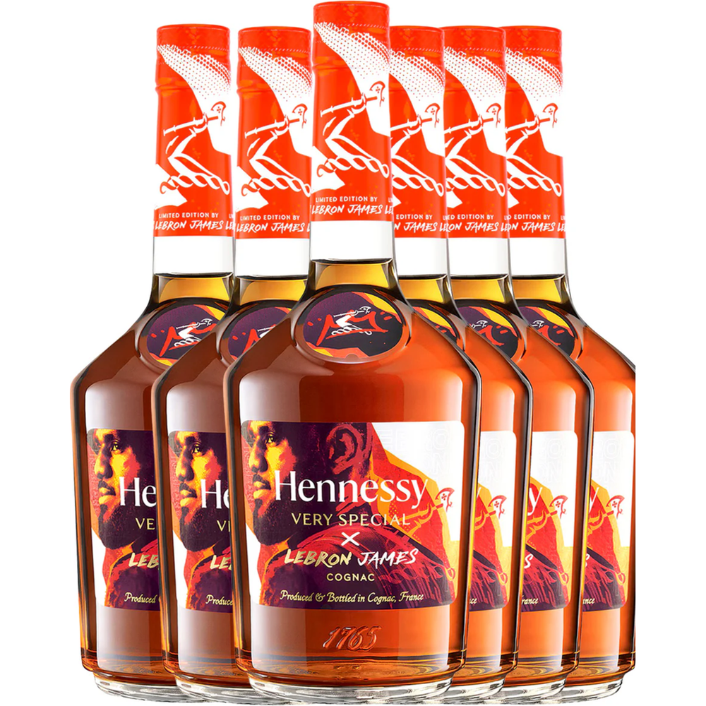 Hennessy VS Cognac X Lebron James Limited Edition 6 Bottle Bundle