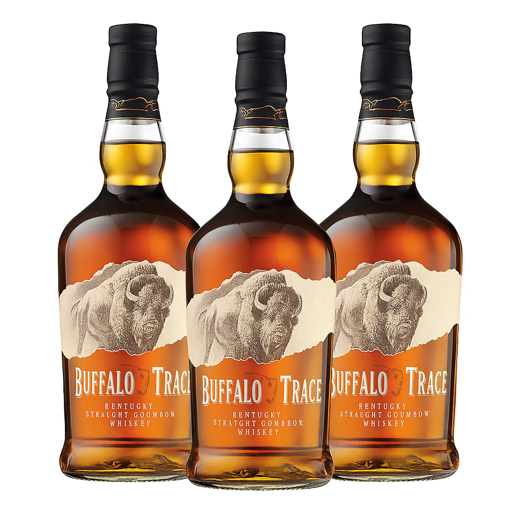 Buffalo Trace 375ml Kentucky Straight Bourbon Whiskey - 3 Bottle Bundle - Liquor Bar Delivery