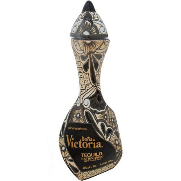 Doña Victoria Tequila Extra Anejo Black Bottle 750ml - Liquor Bar Delivery