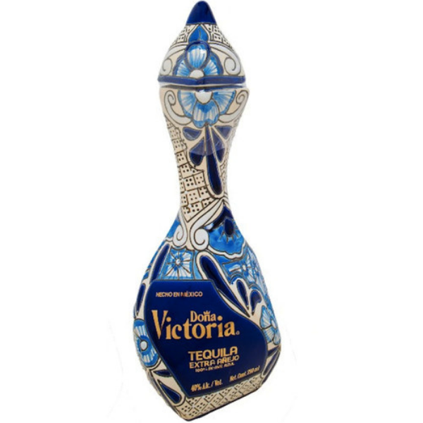 Doña Victoria Tequila Extra Anejo Blue Bottle 750ml - Liquor Bar Delivery