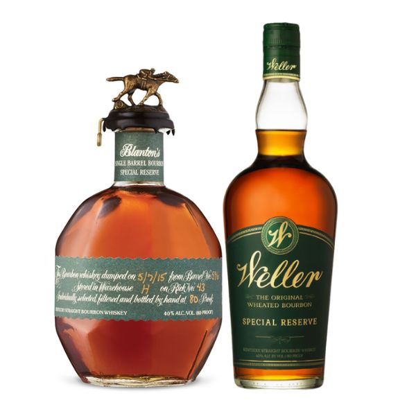 Blanton’s Green Label and W.L. Weller Special Reserve Bundle - Liquor Bar Delivery