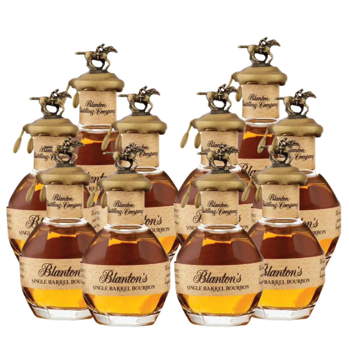 Shop 10 Blanton's Miniature Bourbon 50ml Shot Bundle