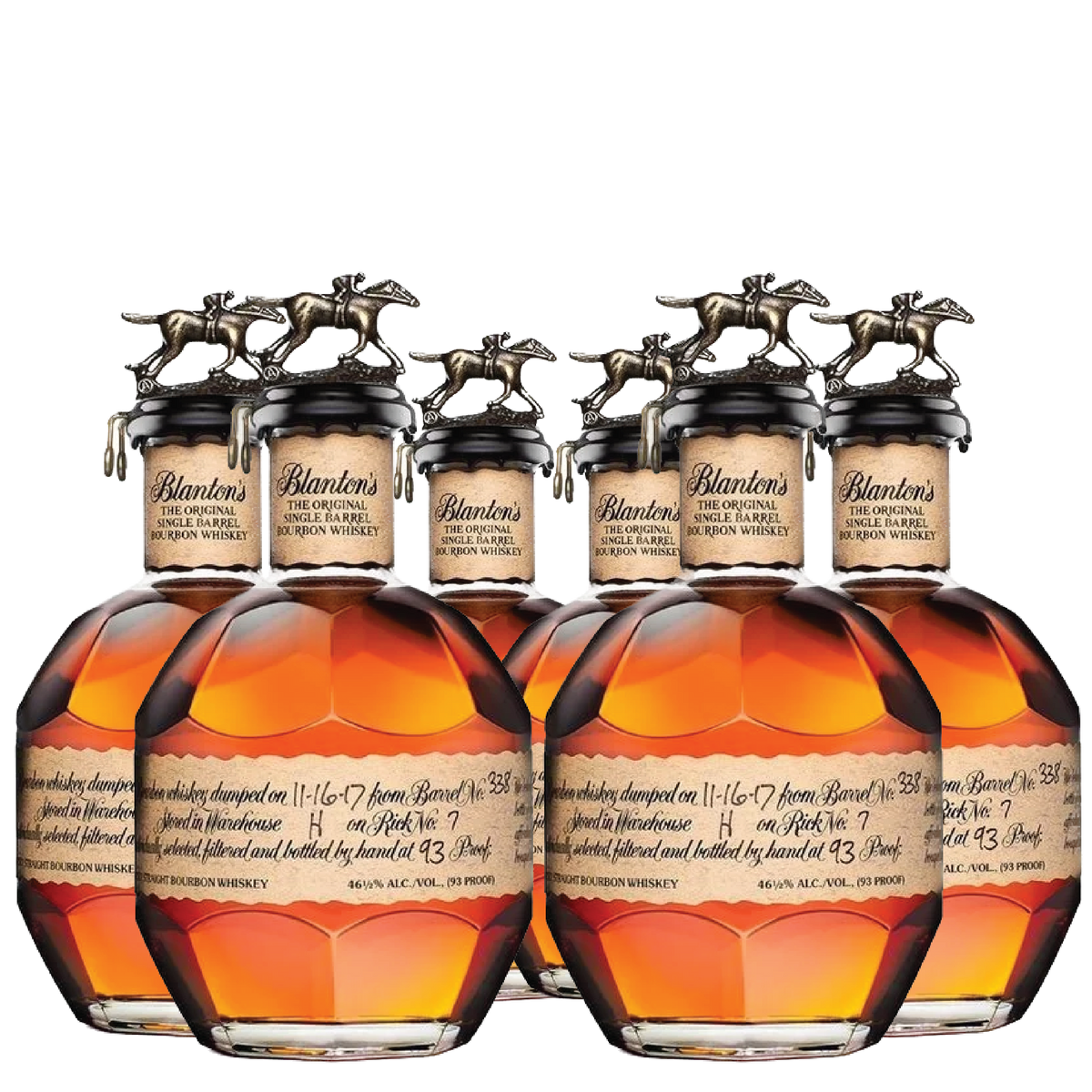 6 Bottles of Blanton's Single Barrel Bundle - 750ml for Sale