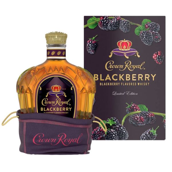 Crown Royal Blackberry Flavored Whisky - 750ml - Liquor Bar Delivery