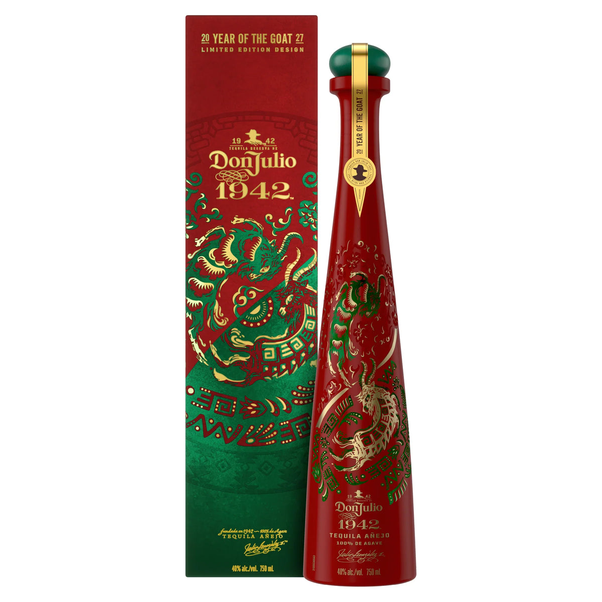 Don Julio 1942 Tequila Anejo Year of the Goat 2027 Limited Edition 750mL - Liquor Bar Delivery