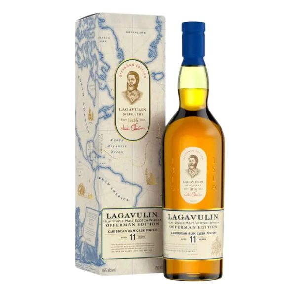 Lagavulin Offerman Edition Caribbean Rum Cask Finish Scotch Whisky - Liquor Bar Delivery