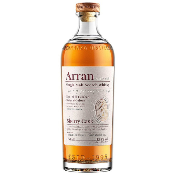 ARRAN Islands Single Malt Scotch Whisky Sherry Cask - Liquor Bar Delivery