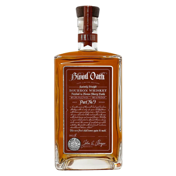 Blood Oath Pact No. 9 Kentucky Straight Bourbon Whiskey - Liquor Bar Delivery