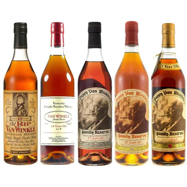 Pappy Van Winkle 23 Year, 20 Year, 15 Year, 12 Year & 10 Year Package - Liquor Bar Delivery