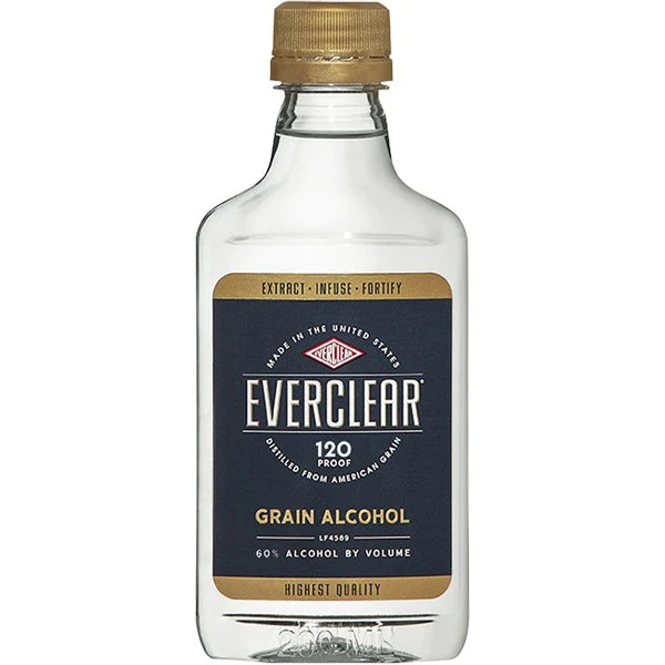 Everclear Grain Alcohol 120 Proof - 375ml - Liquor Bar Delivery