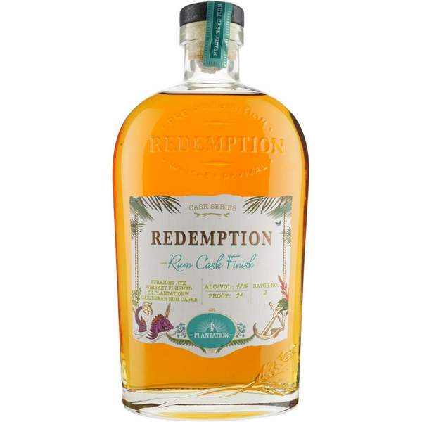 Redemption Plantation Rum Cask Finish Straight Rye Whiskey - 750ml - Liquor Bar Delivery