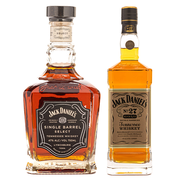One Jack Daniel's No. 27 Whiskey Gold, and One Jack Daniel's Single Barrel - Liquor Bar Delivery