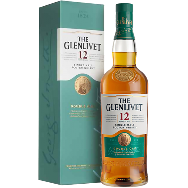 Glenlivet 12 Year Scotch Whisky Double Oak - 750ml - Liquor Bar Delivery