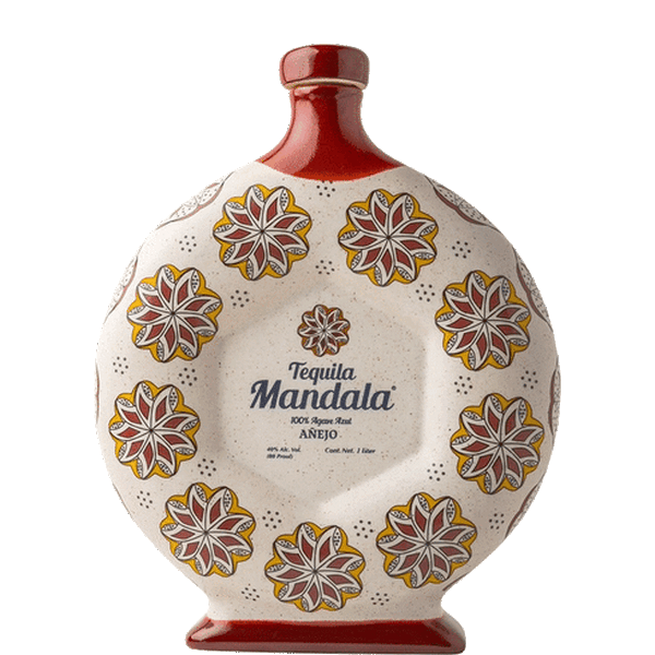 Mandala Anejo Tequila Ceramic Bottle - Liquor Bar Delivery