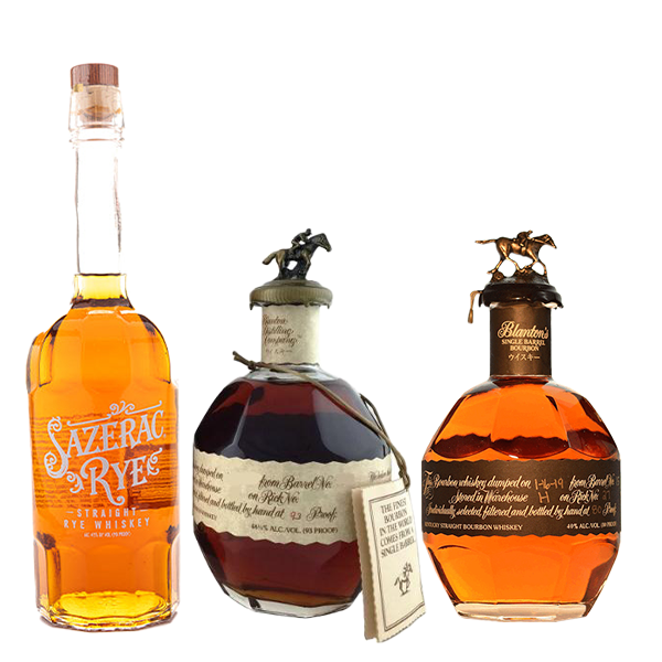 Blanton's Single Barrel Bourbon, Blanton's Single Barrel Black Label, Sazerac Rye Whiskey - Liquor Bar Delivery