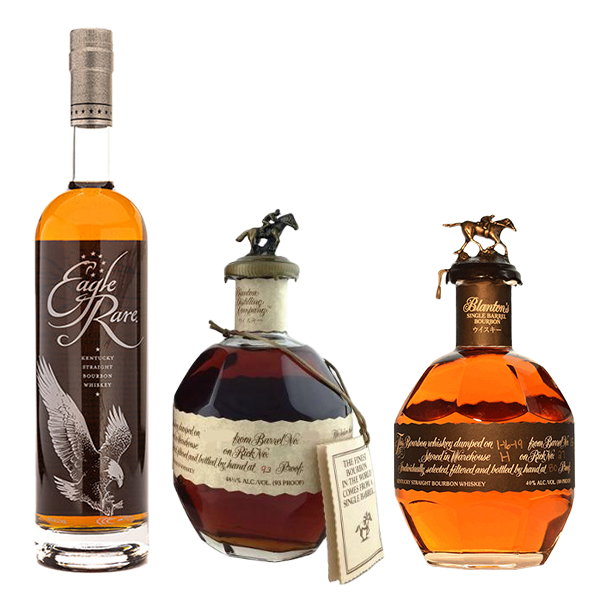 Blanton's Red Edition Bourbon, Blanton's Single Barrel Black Label, Eagle Rare Bourbon - Liquor Bar Delivery