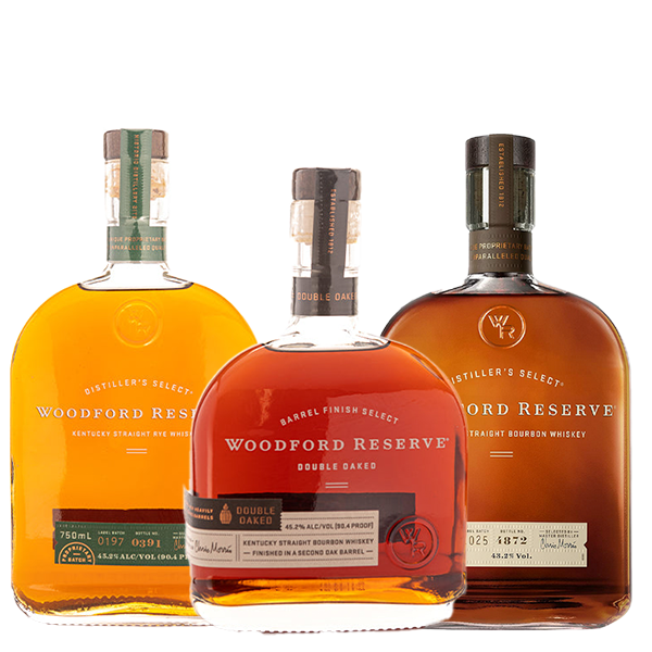 Woodford Reserve Double Oaked Bourbon, Woodford Reserve Rye Whiskey, Woodford Reserve Kentucky Straight Bourbon Whiskey - Liquor Bar Delivery