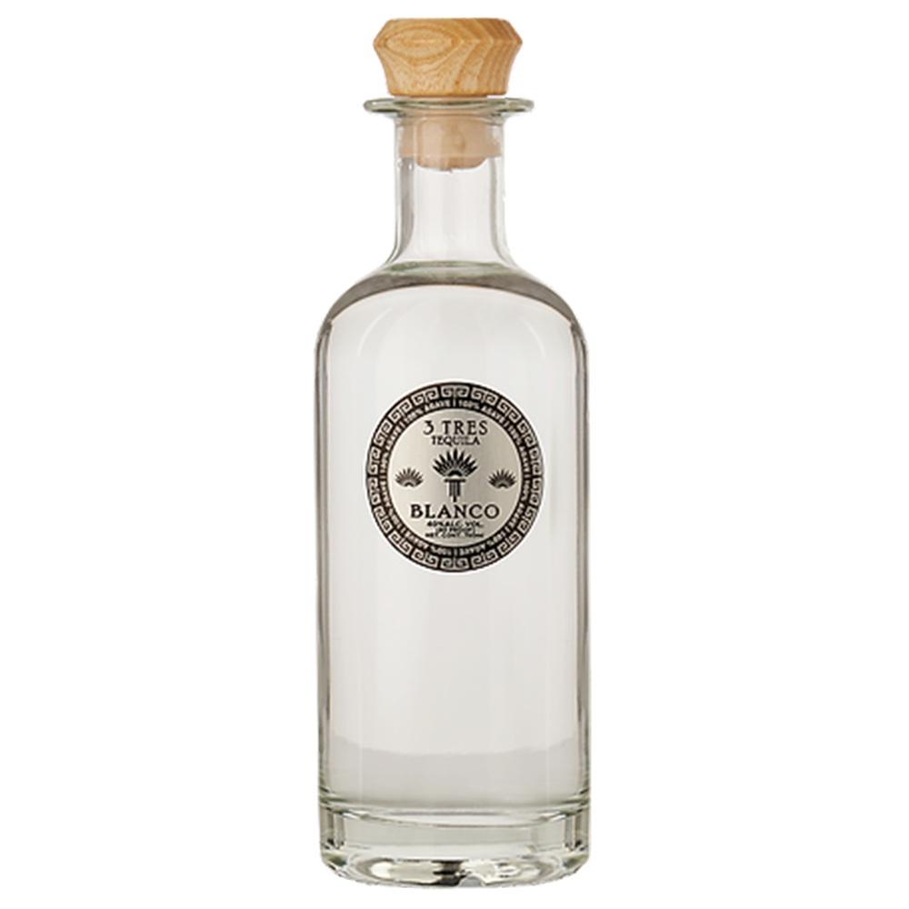 3 Tres Tequila Blanco 100% Agave - Liquor Bar Delivery