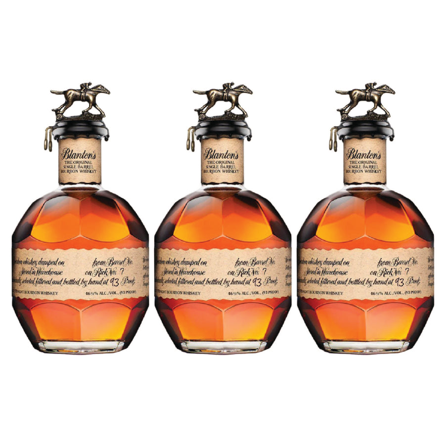 3 Bottles of Blanton's Single Barrel Bourbon - 750ml - Liquor Bar Delivery
