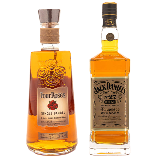 Four Roses Single Barrel Bourbon, Jack Daniels Single Barrel - Liquor Bar Delivery