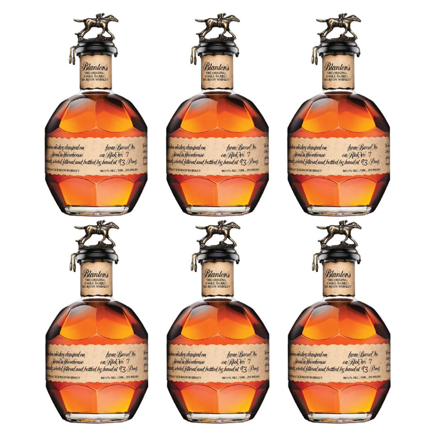 6 Bottles of Blanton's Single Barrel Bourbon - 750ml - Liquor Bar Delivery