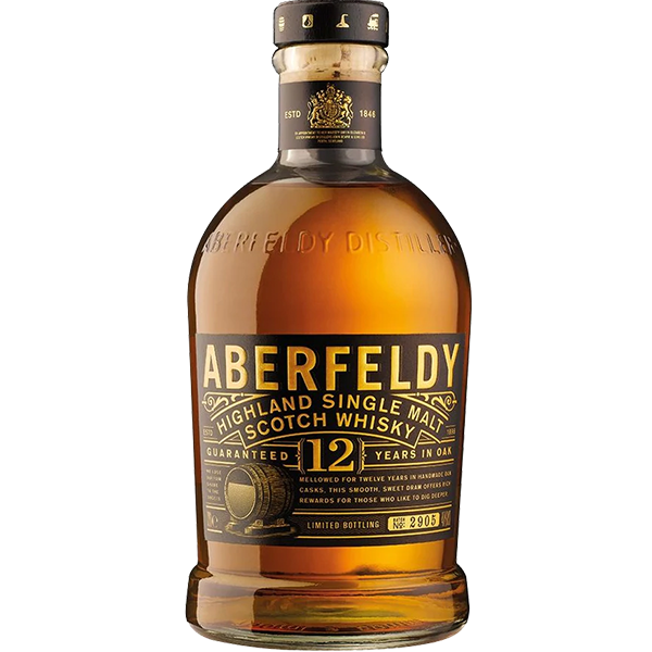 ABERFELDY Highlands Single Malt Whisky 12yr-80 pf - Liquor Bar Delivery