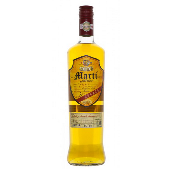 Marti Autentico Ron - 3 years dorado - 750ml - Liquor Bar Delivery