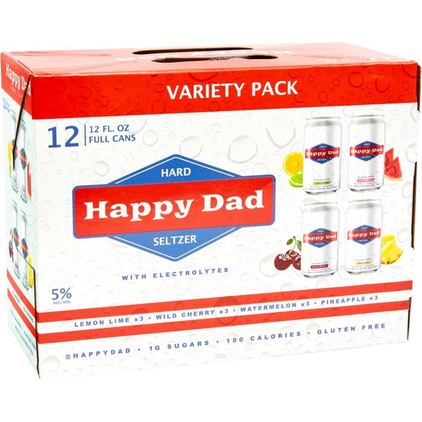 Happy Dad Hard Seltzer By The Nelk Boys - 12 pack - Liquor Bar Delivery