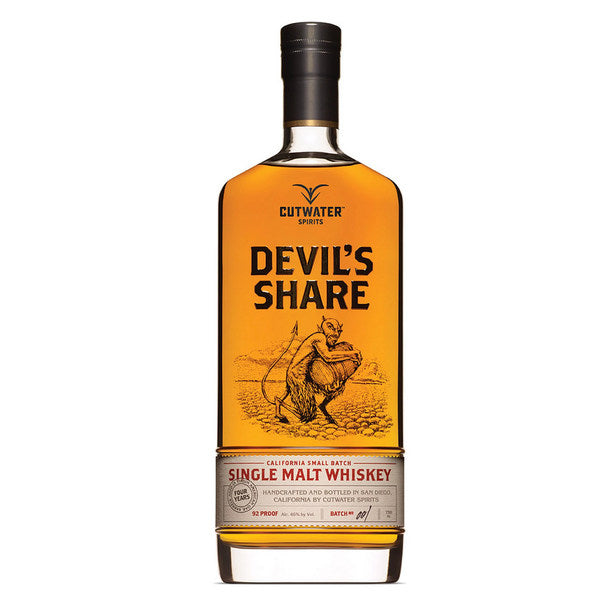 Cutwater Devil's Share Single Malt Whiskey - 750ml - Liquor Bar Delivery