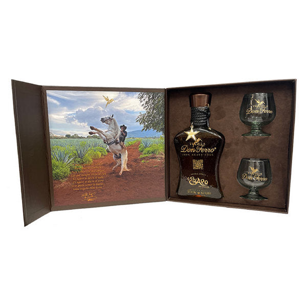 Don Ferro Extra Anejo Tequila Gift Set - 750ml - Liquor Bar Delivery