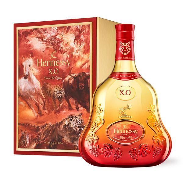 Hennessy X.O Lunar New Year 2023 Limited Edition Bottle by Yan Pei-Ming - 750ml - Liquor Bar Delivery