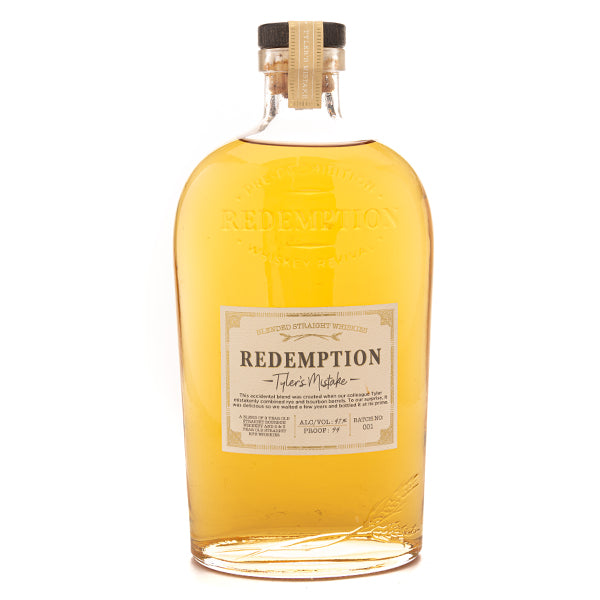 Redemption Rye & Bourbon Tyler's Mistake - 750ml - Liquor Bar Delivery