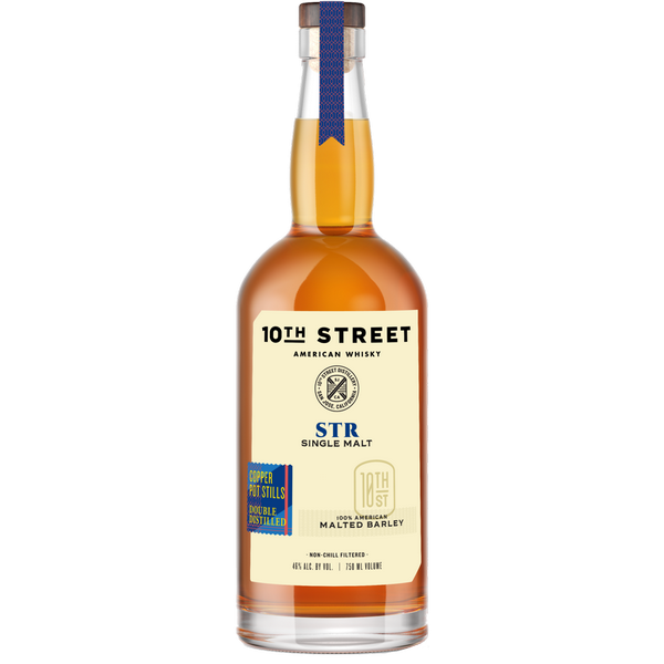 10TH STREET STR UnPeated American Single Malt Whiskey-92 pf - Liquor Bar Delivery