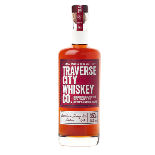 Traverse City Whiskey Co Bourbon Whiskey American Cherry Edition - 750ml - Liquor Bar Delivery