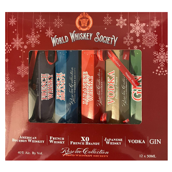 World Whiskey Society Candy Shaped Gift Set (12x50ml) - Liquor Bar Delivery